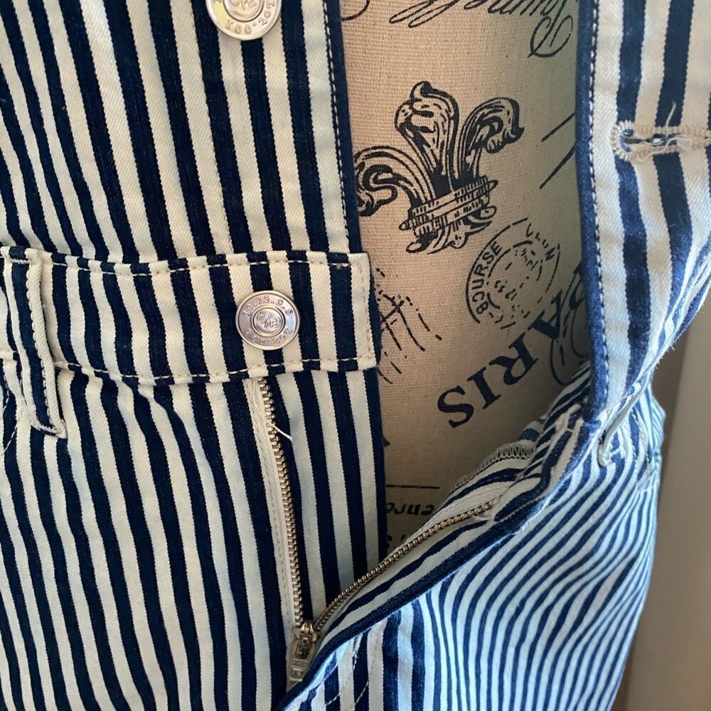 Current/Elliott Striped Button Down Sleeveless Dr… - image 6